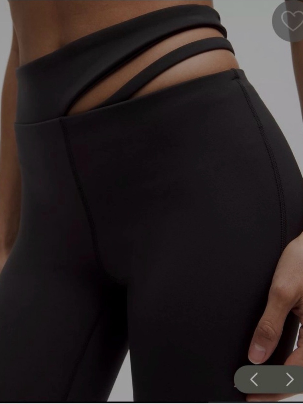 NWT Lululemon Cut-Out Waist HR Train Tight 25” Size 4 in Black